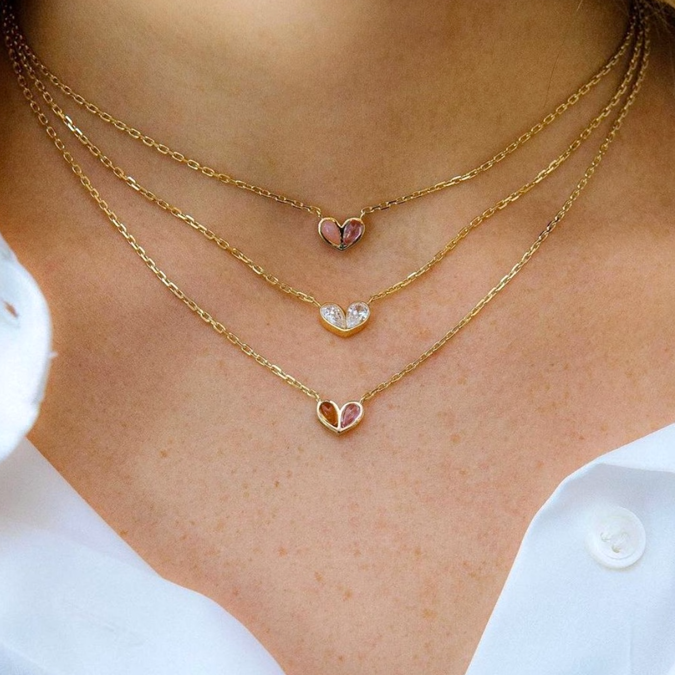Sweetheart Necklace Diamond & Diamond