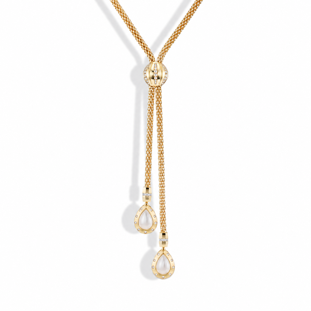 Stella Necklace Moonstone Drops