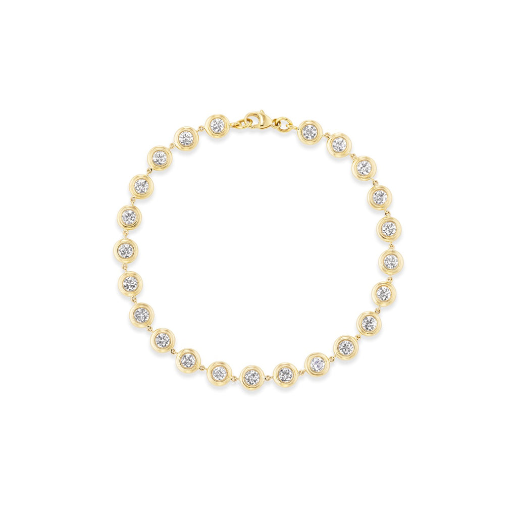 Tennis Double Bubble Bezel Bracelet 2mm