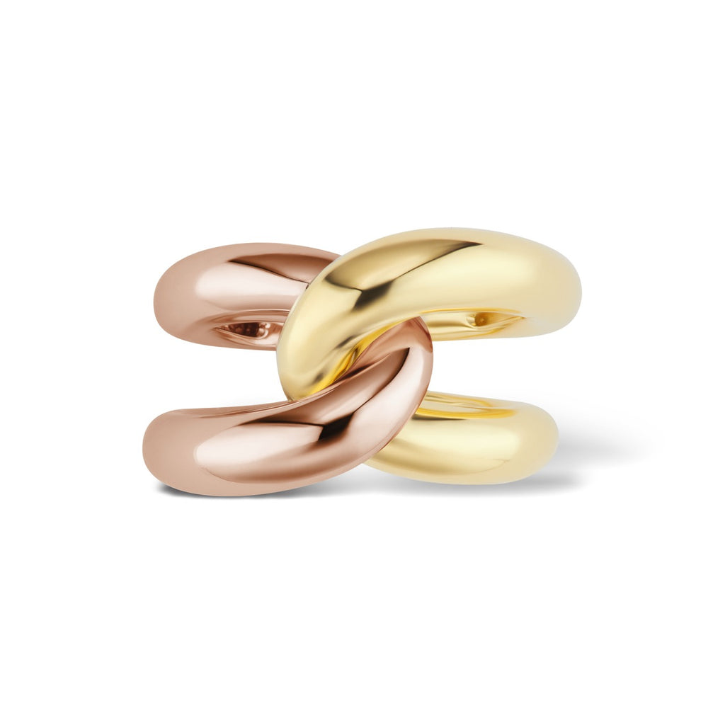 Intertwin Half 18K Gold
