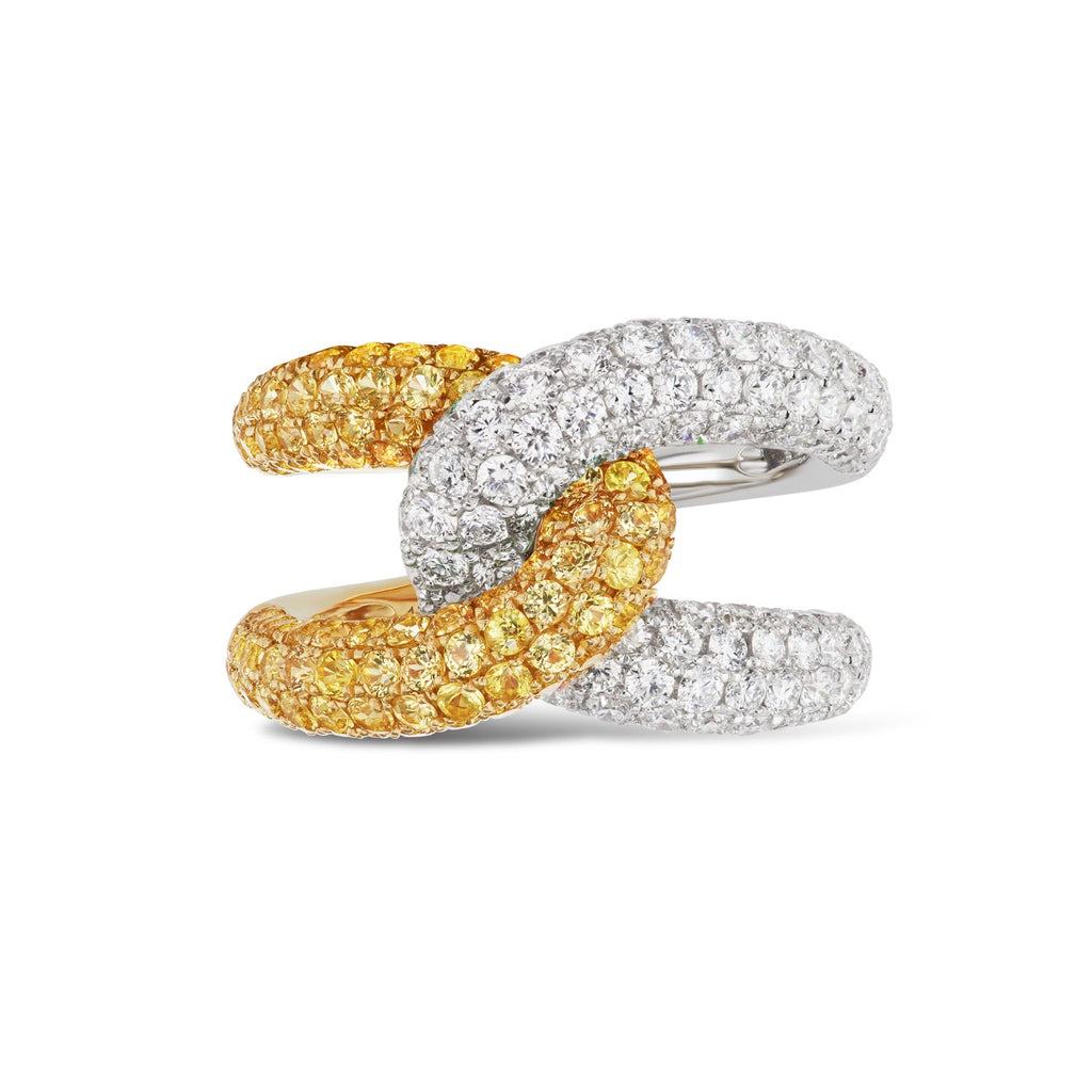 Intertwin Half Yellow Sapphire