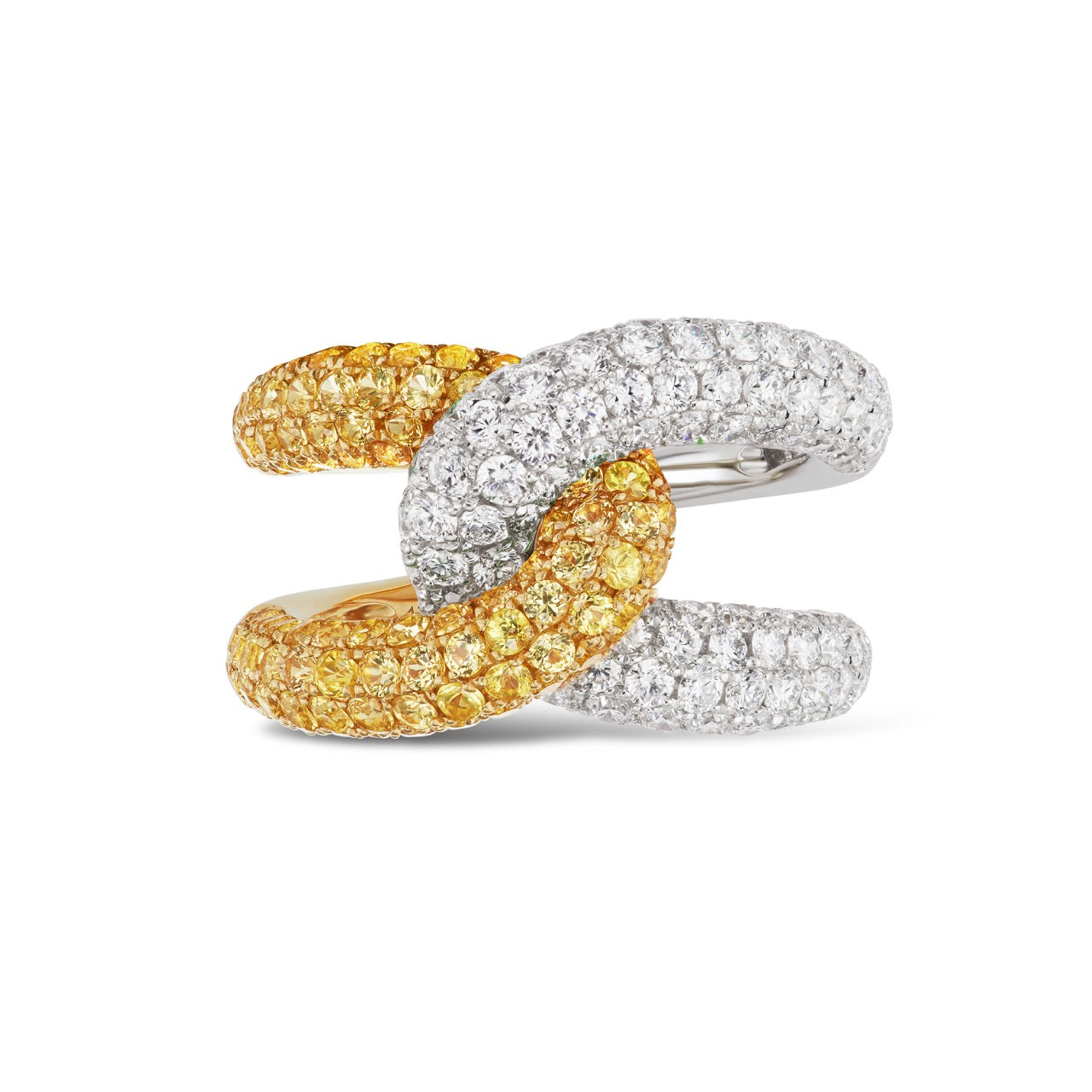 Intertwin Half Yellow Sapphire