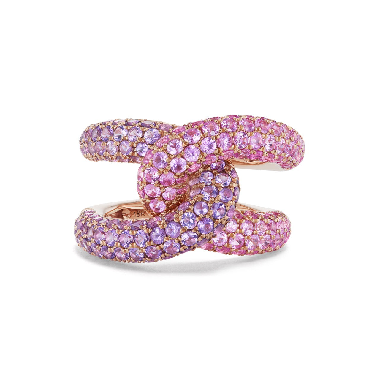 Intertwin Half Pink Sapphire