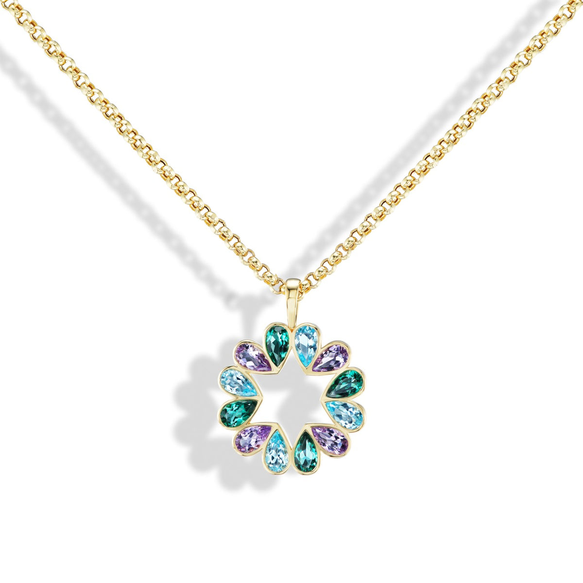 Jumbo Queen B Blue Topaz x Green Quartz x Amethyst