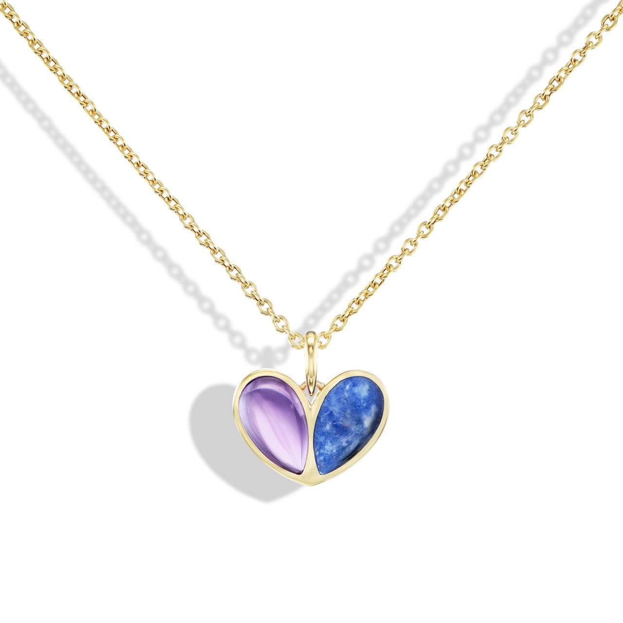 Mega Sweetheart Amethyst x Sodalite Pendant