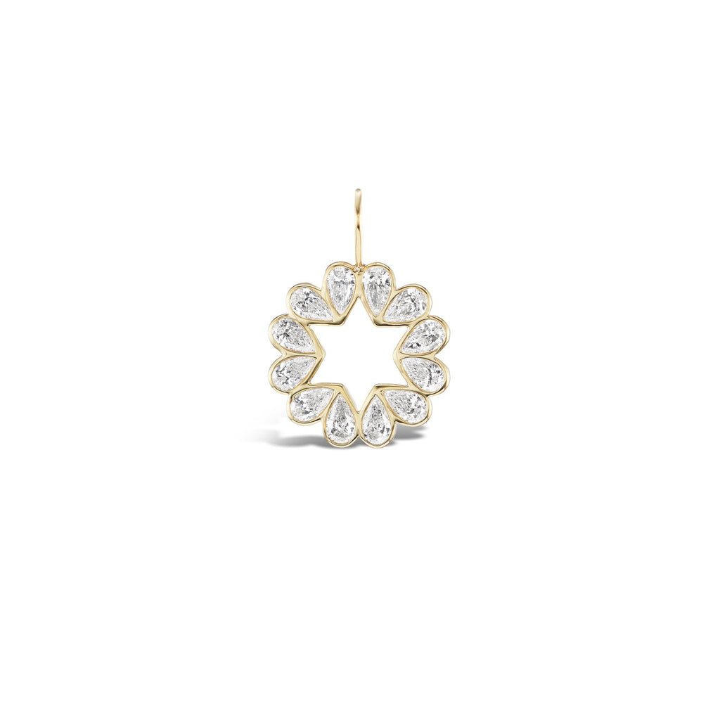 Jewish Star Diamond Petite Queen B Pendant