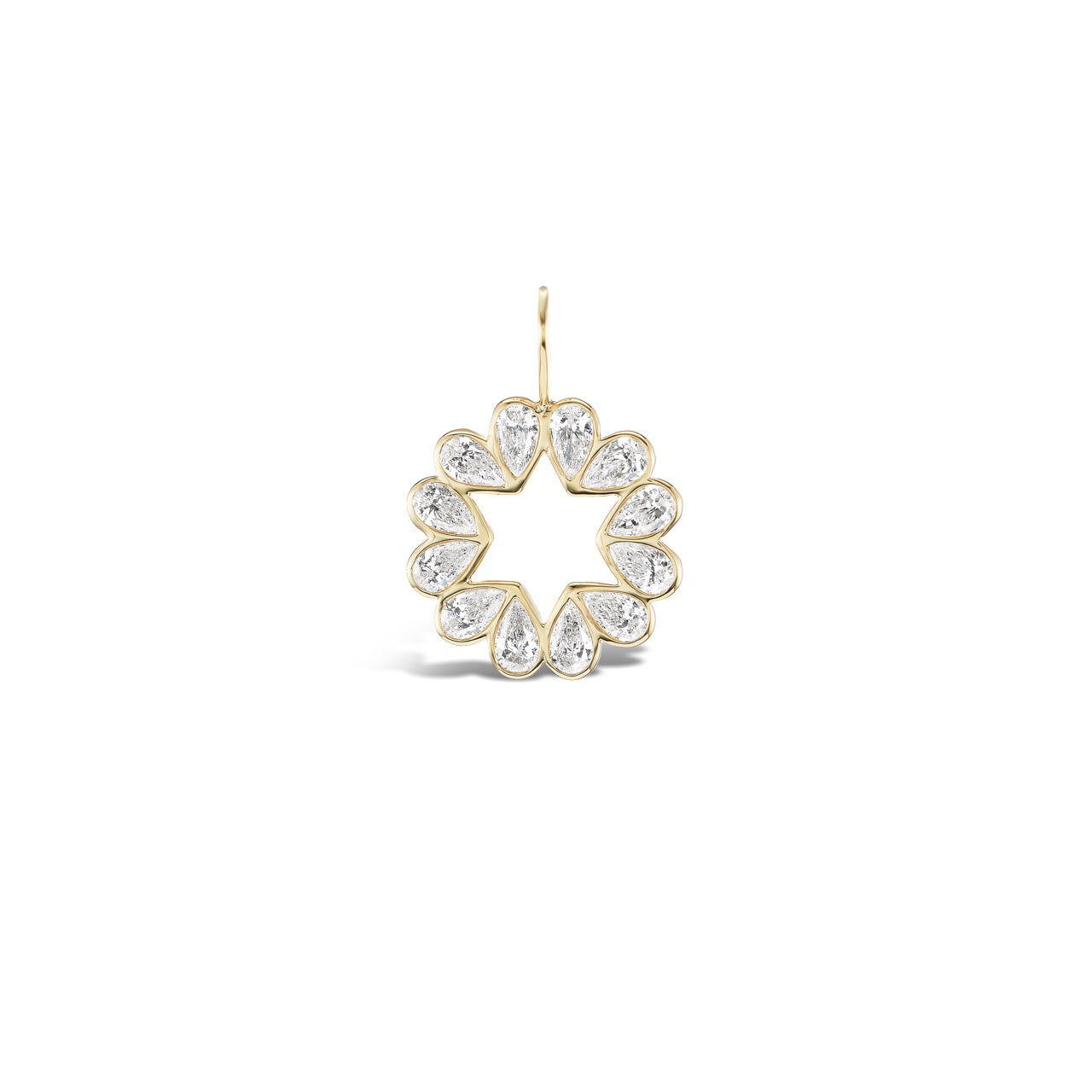 Jewish Star Diamond Petite Queen B Pendant