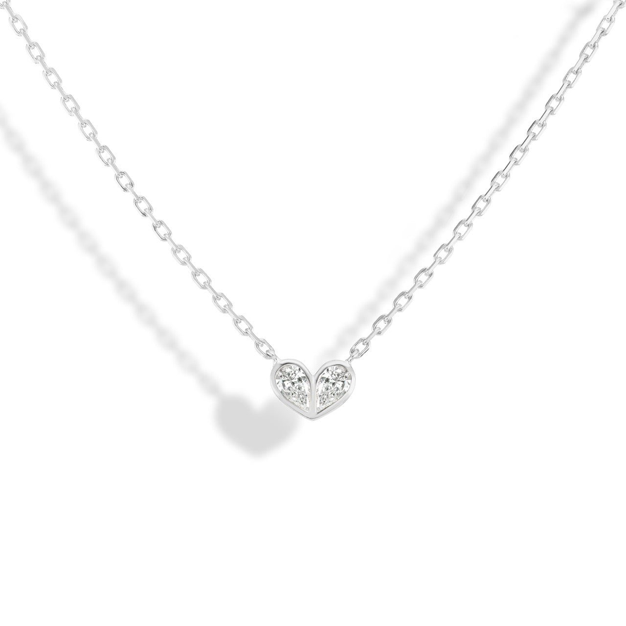 Sweetheart Necklace Diamond & Diamond