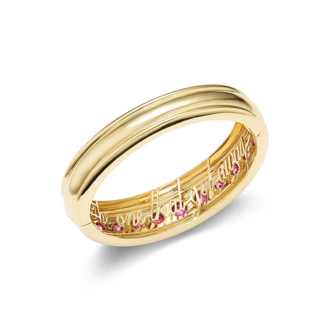 Unheated Mozambique Ruby Bangle