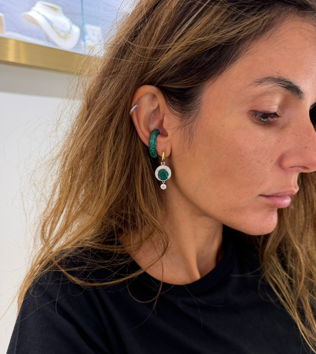 Green Emerald Grace Earrings