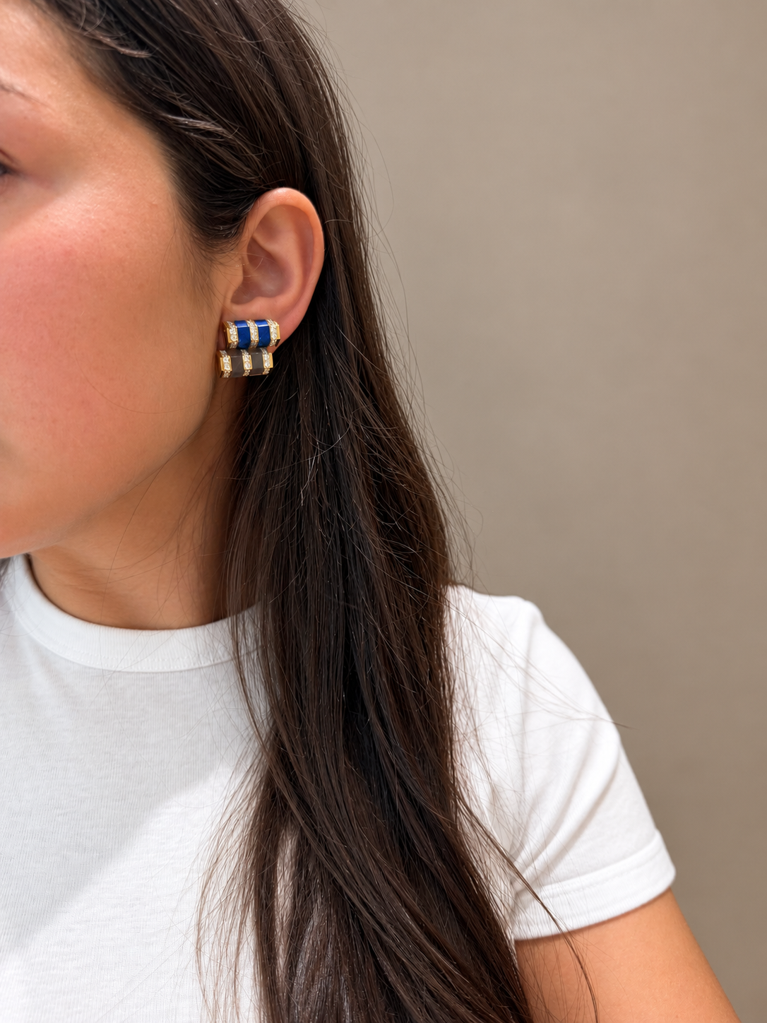 Stella Bar Earrings Inlay