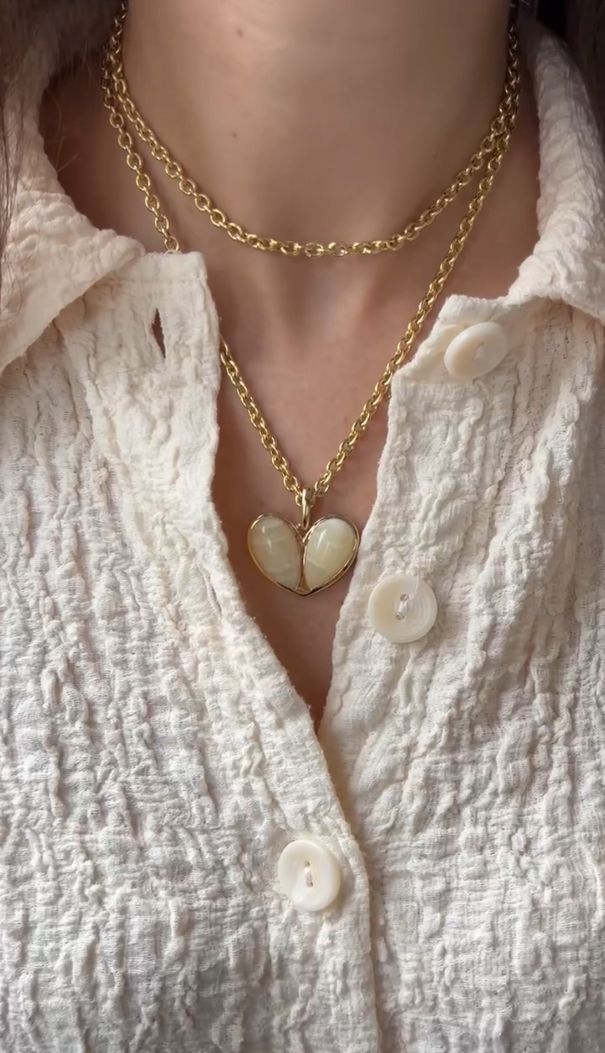 Mega Sweetheart Honey Calcite x Honey Calcite Pendant
