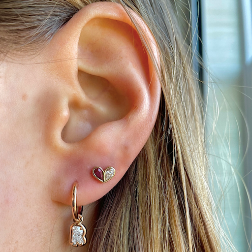 Mini Sweetheart Studs