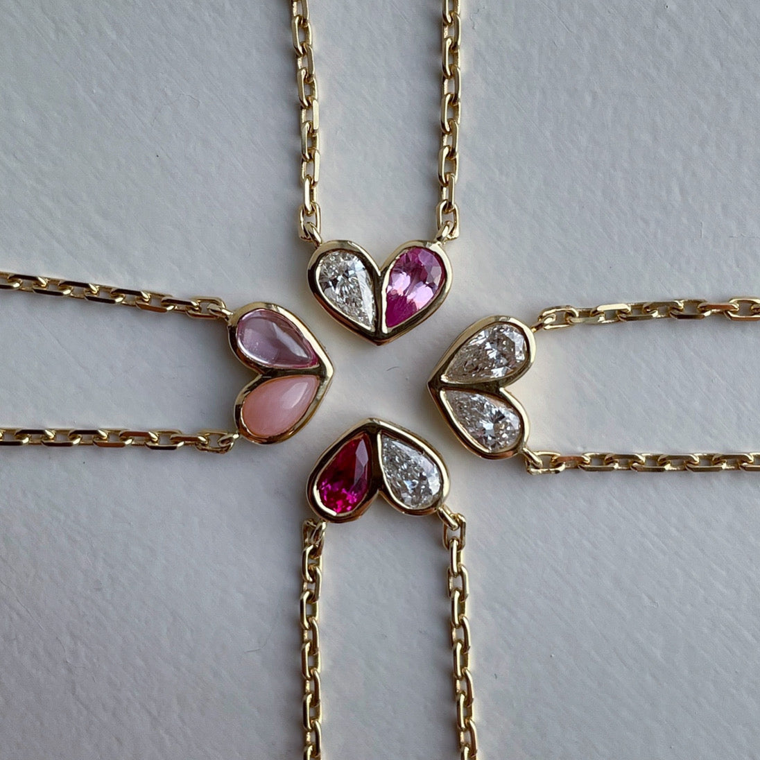 Sweetheart Necklace Diamond & Diamond