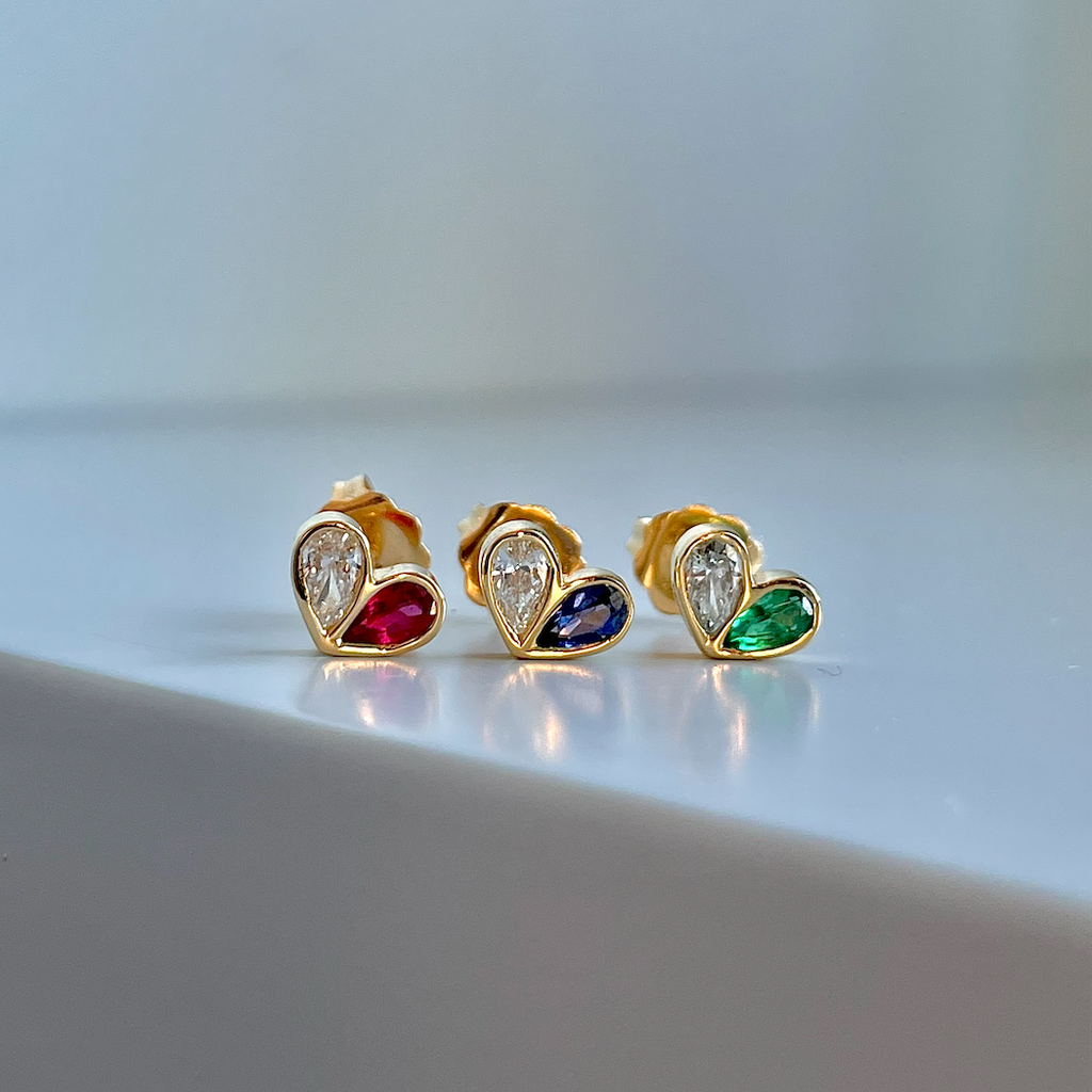 Mini Sweetheart Studs