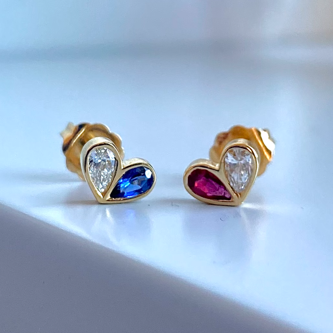 Mini Sweetheart Studs